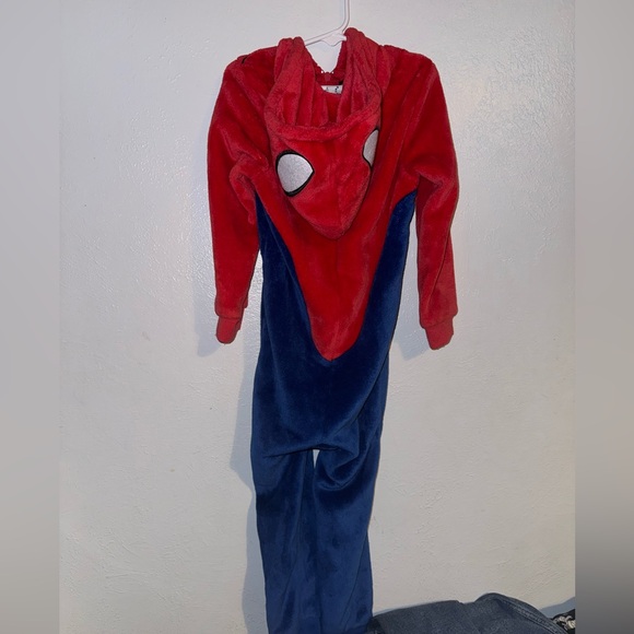 Kids Spiderman Fleece Onesie - Picture 2 of 3